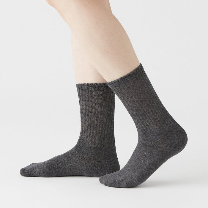 Organic Cotton Right Angle Loose Fit Socks 21-23cm