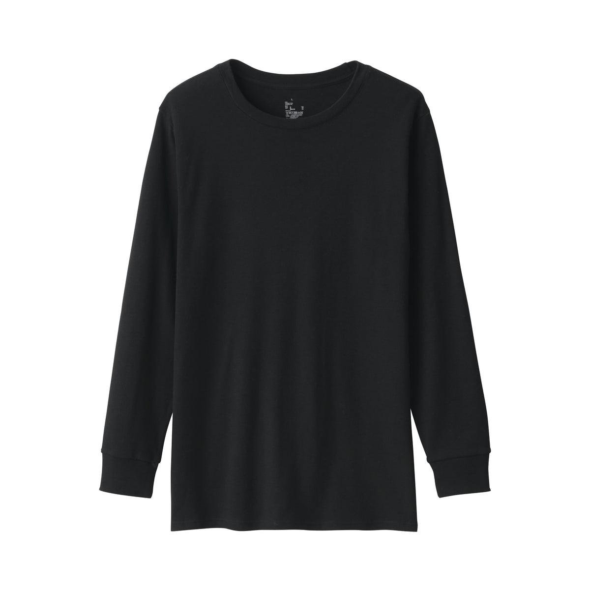 Men's Warm Crew Neck Long Sleeve T-Shirt | MUJI USA