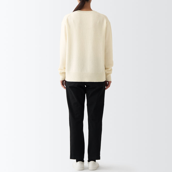 Women's Wool Crew Neck Sweater | MUJI USA