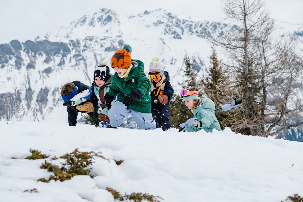 Christmas gifts for kids - Kids are running through the snow