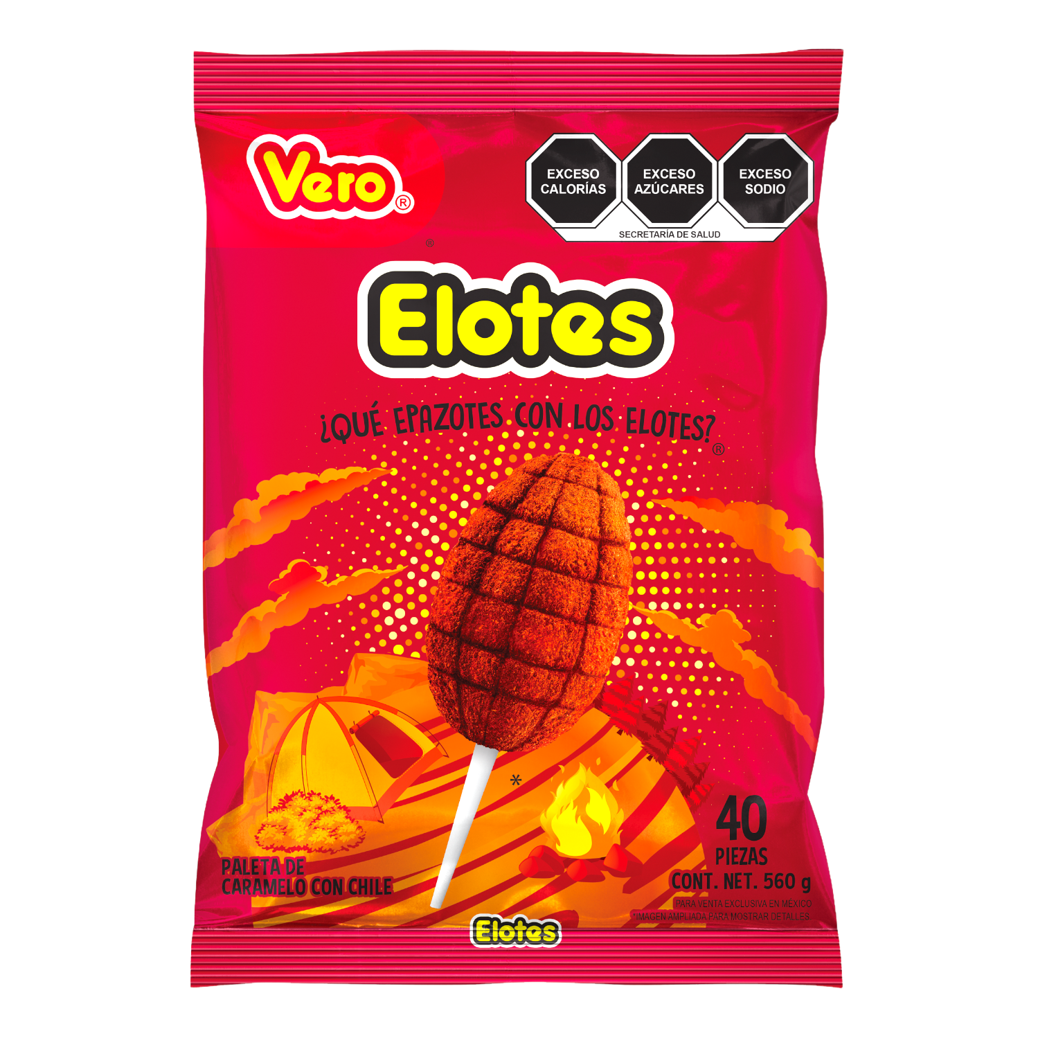 Paleta Vero Elote 40 piezas – Súper Dulces