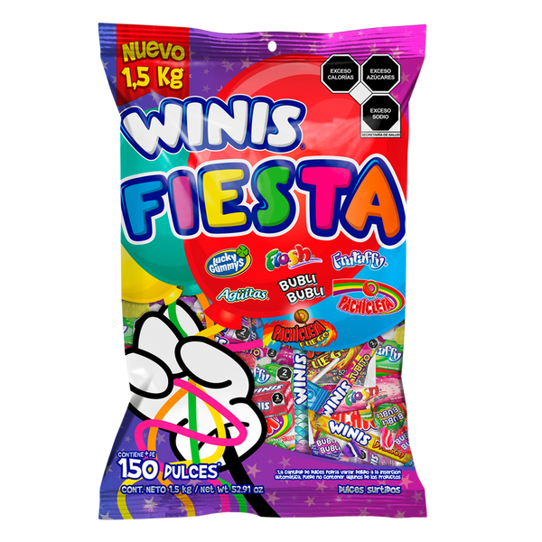 Caramelo Surtido Winis Fiesta  kilos – Súper Dulces