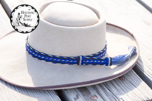 Horsehair Five Strand Single Tassel Cowboy Hat Band