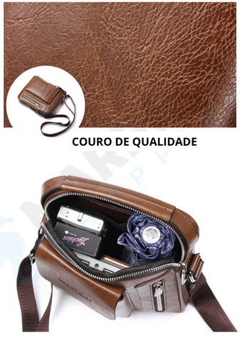 Bolsa Masculina Couro