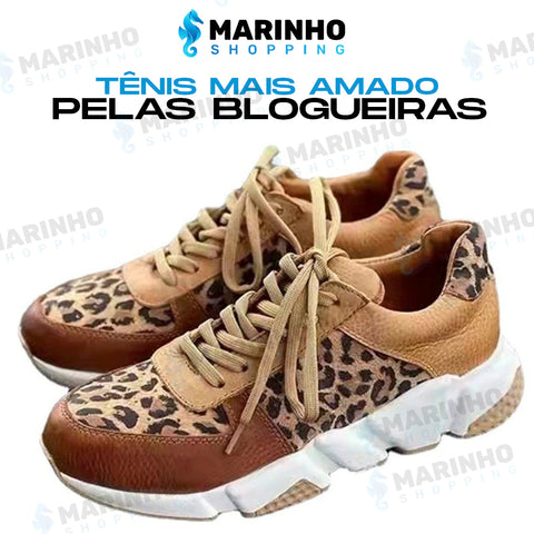 Tênis Feminino Casual Animal Print