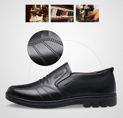 Sapato de Couro Impermeável Premium + Relógio Axis (Brinde)