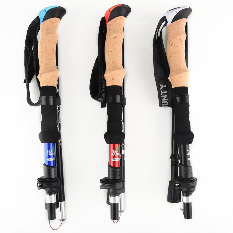 Aluminum Alloy Folding Hiking Poles: Portable and Durable