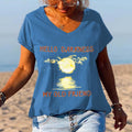 Hello Darkness My Old Friend Moonlight Printed Graphic Tee