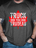 Men's Truck You Trudeau I Support Freedom Convoy 2022 USA Canada T-Shirt