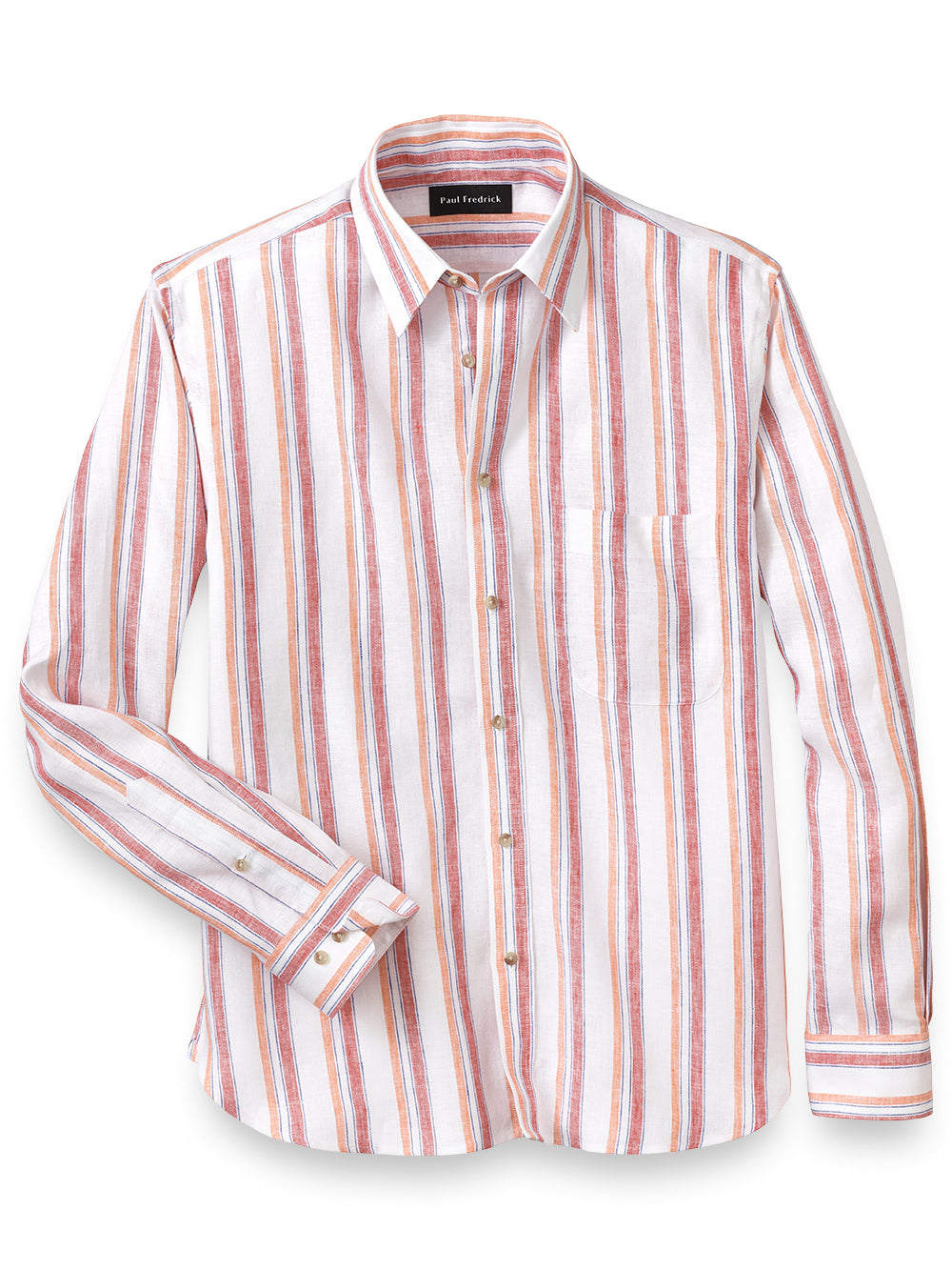 Linen Stripe Casual Shirt