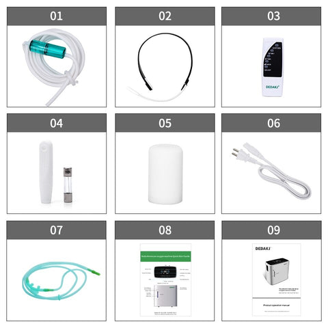 Premium 1L-8L Oxygen Concentrator For Home Model DE-1S