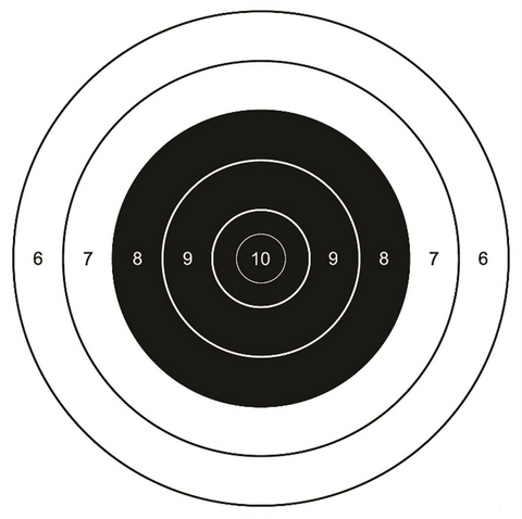 200m bullseye reticle