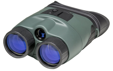 Gen 1 3x42 night vision binoculars lets you see up to 130 yards away in complete darkness.