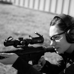 female shooter