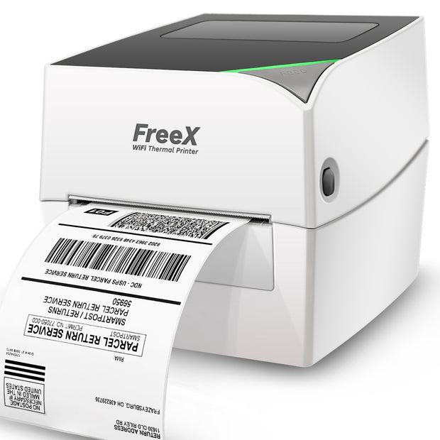 FreeX WiFi SuperRoll Direct Thermal 4x6 Shipping Label Printer