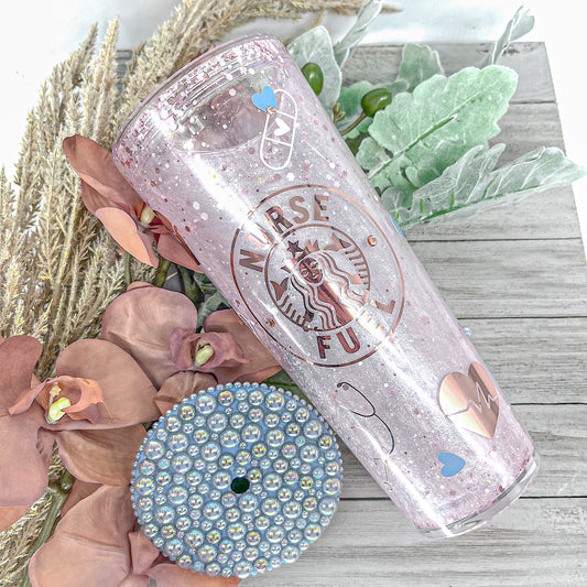 Custom Personalized Rose Gold Leopard Print Ombre Glitter Tumbler Cup –  Empire Create NY