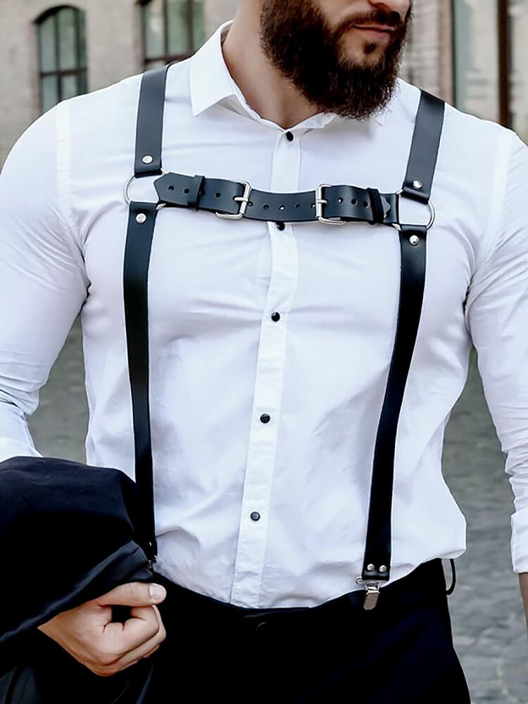 leather suspenders