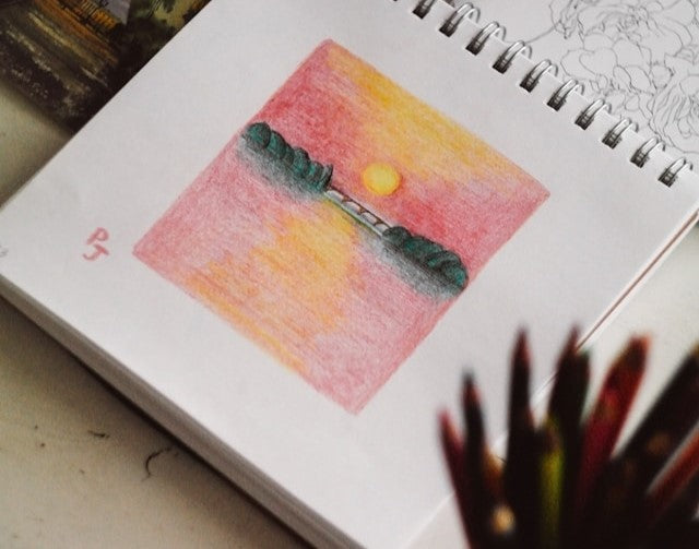 色鉛筆で描かれたイラスト