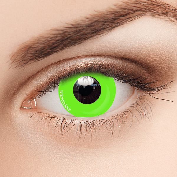 Halloween Style- Pure Grass Green Colored Contact Lenses New