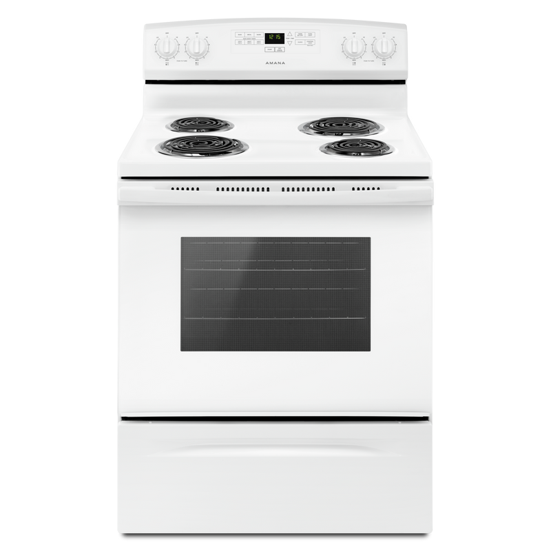 30-inch Amana® Electric Range with Bake Assist Temps YACR4303MFW