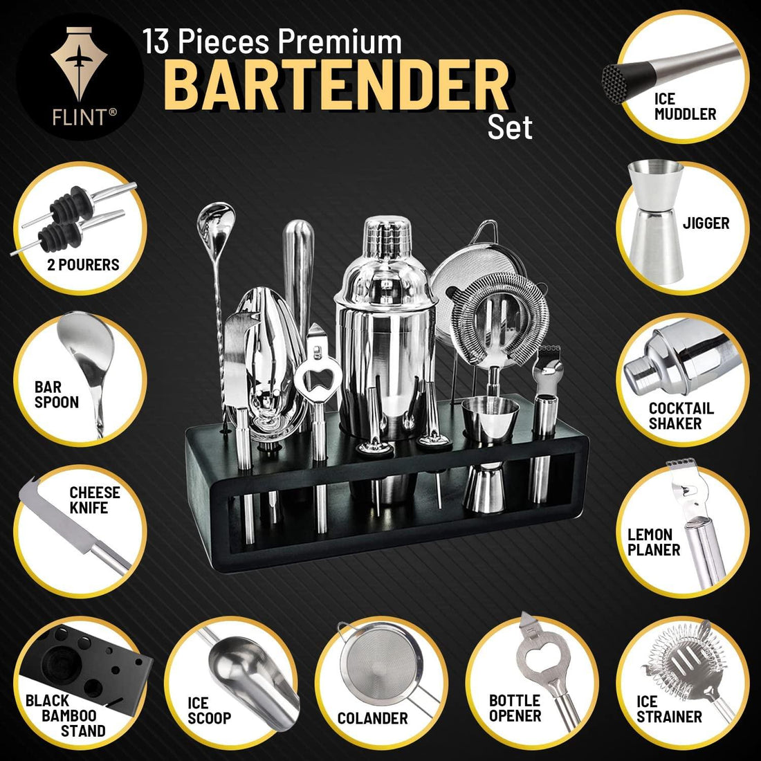 Thoughtfully Cocktails, Mix and Match Mini Sampler Cocktail Mixer Set, Set  of 20 (Contains NO Alcohol) 