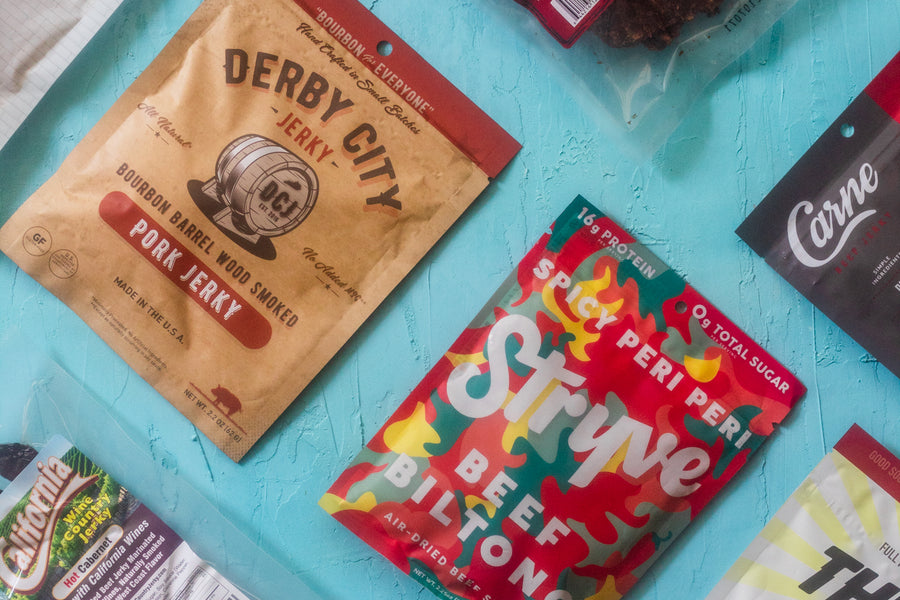 a variety of different types of jerky