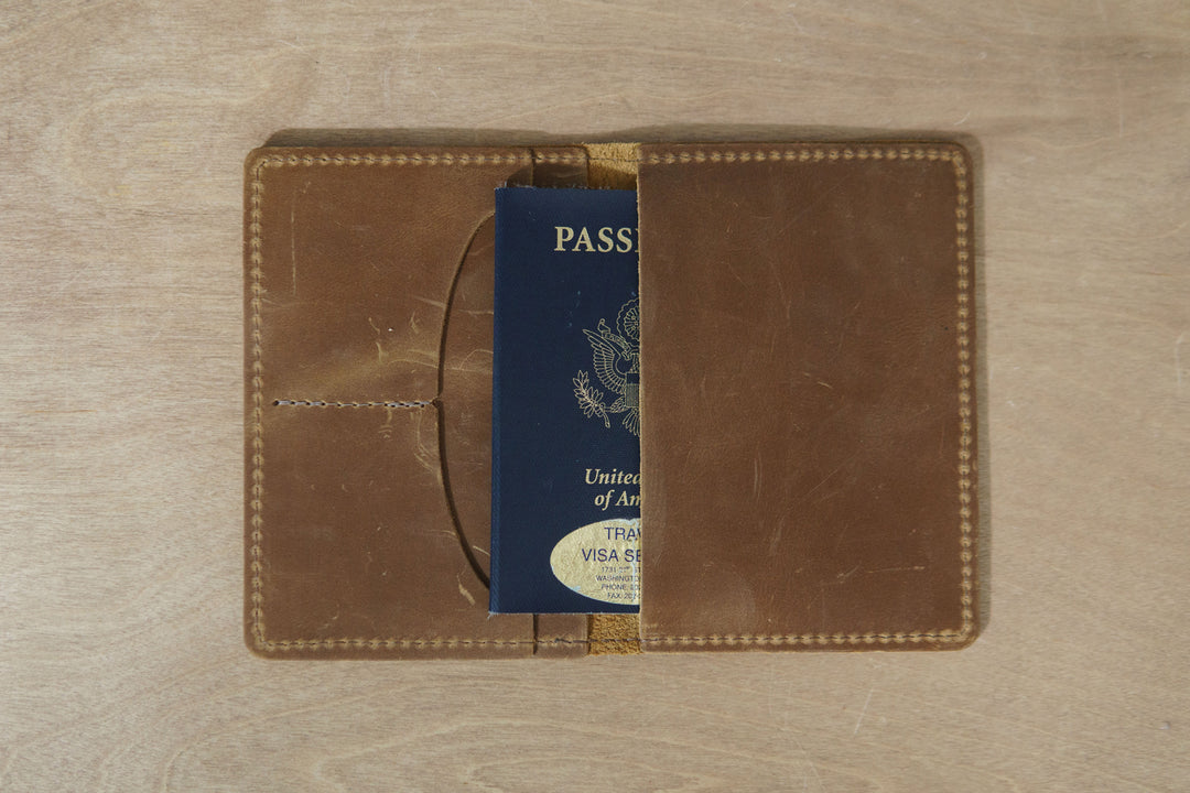 Leather Passport Field Notes Holder