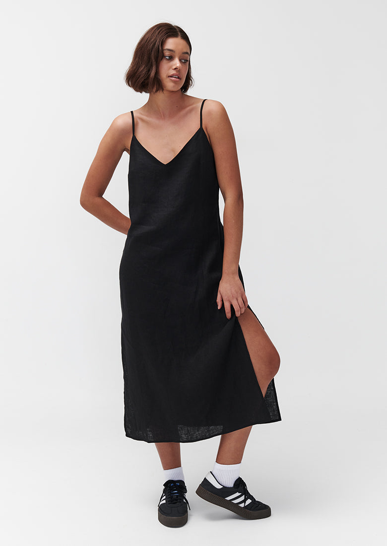 Linen Midi Dress | Ghanda Clothing
