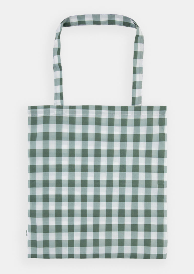 Green Grace Check Envirobag | Ghanda Clothing