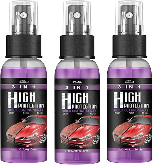 3 in 1 High Protection Quick Car Ceramic Coating Spray - Car Wax