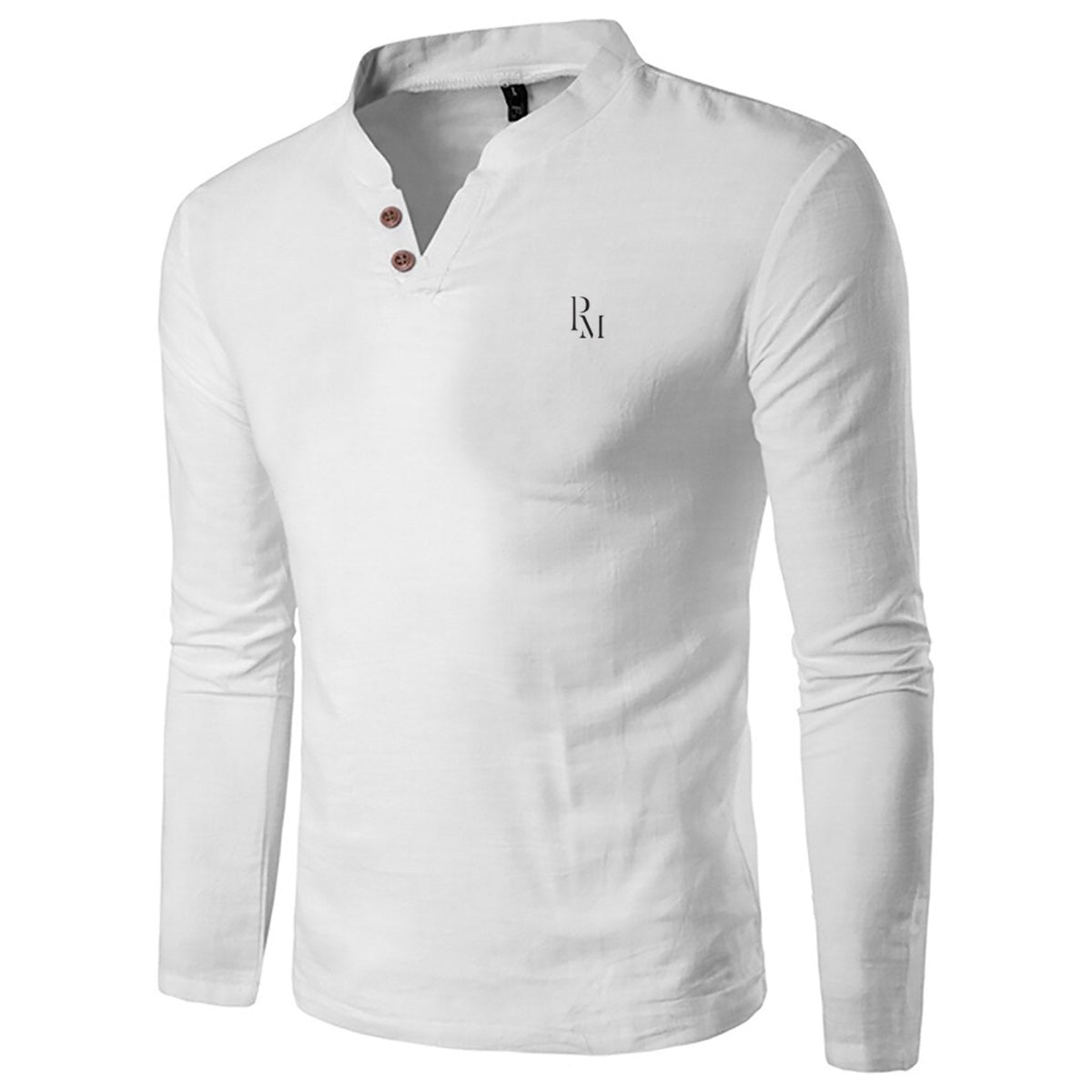 Embroidered Classic Style Long Sleeve Shirt – Pologino