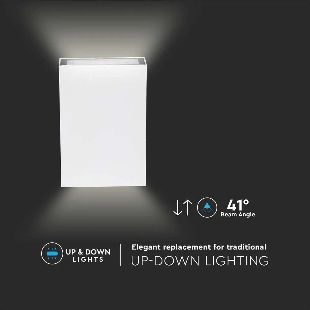 4W LED Wall Light IP65 White 6500K