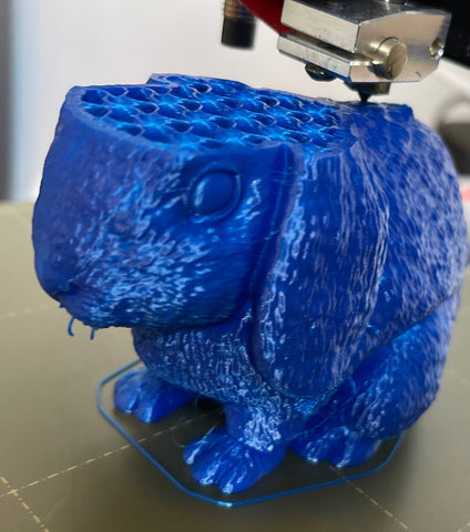 Rabbit printed in Noble Blue