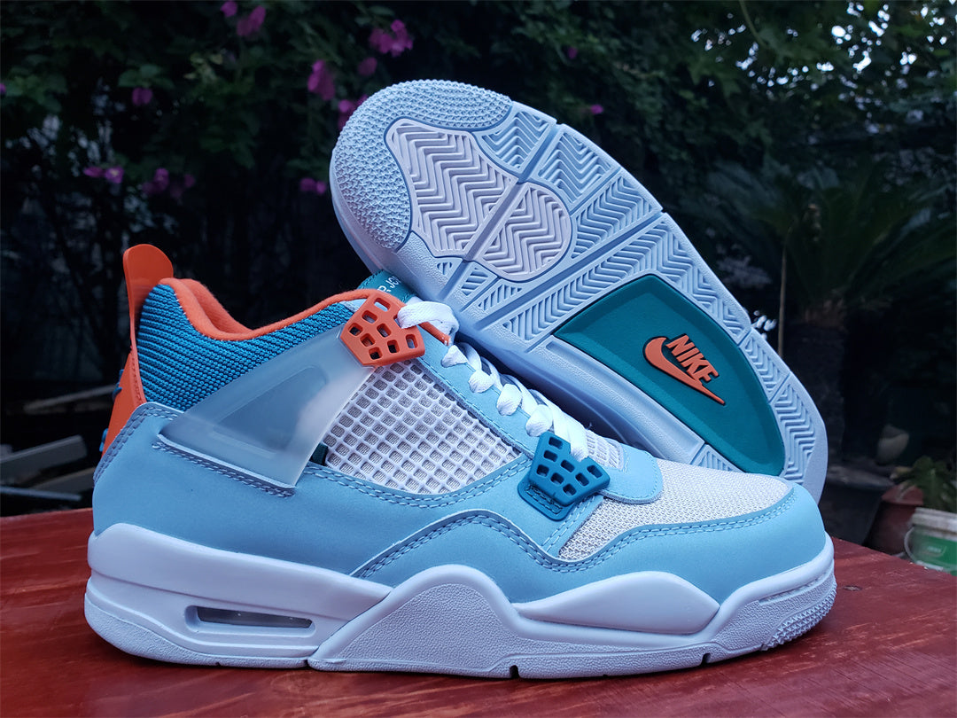 Union x Air Jordan 4 Light Blue Orange