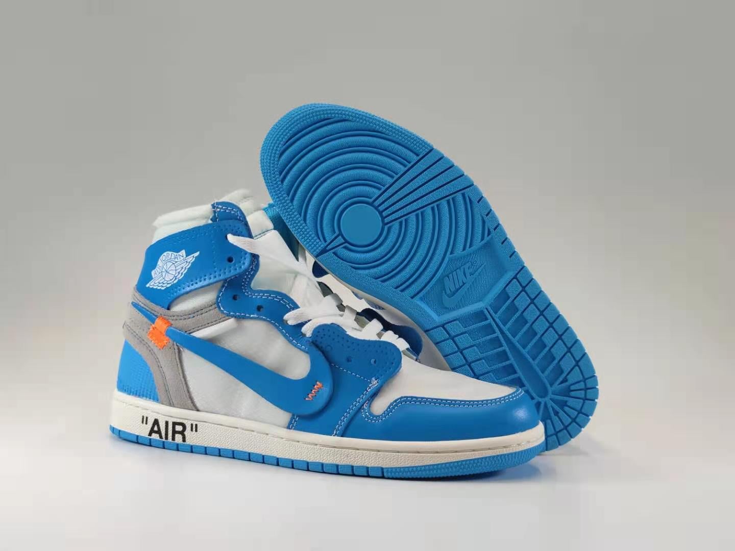 OW x Air Jordan 1 Blue 36-46