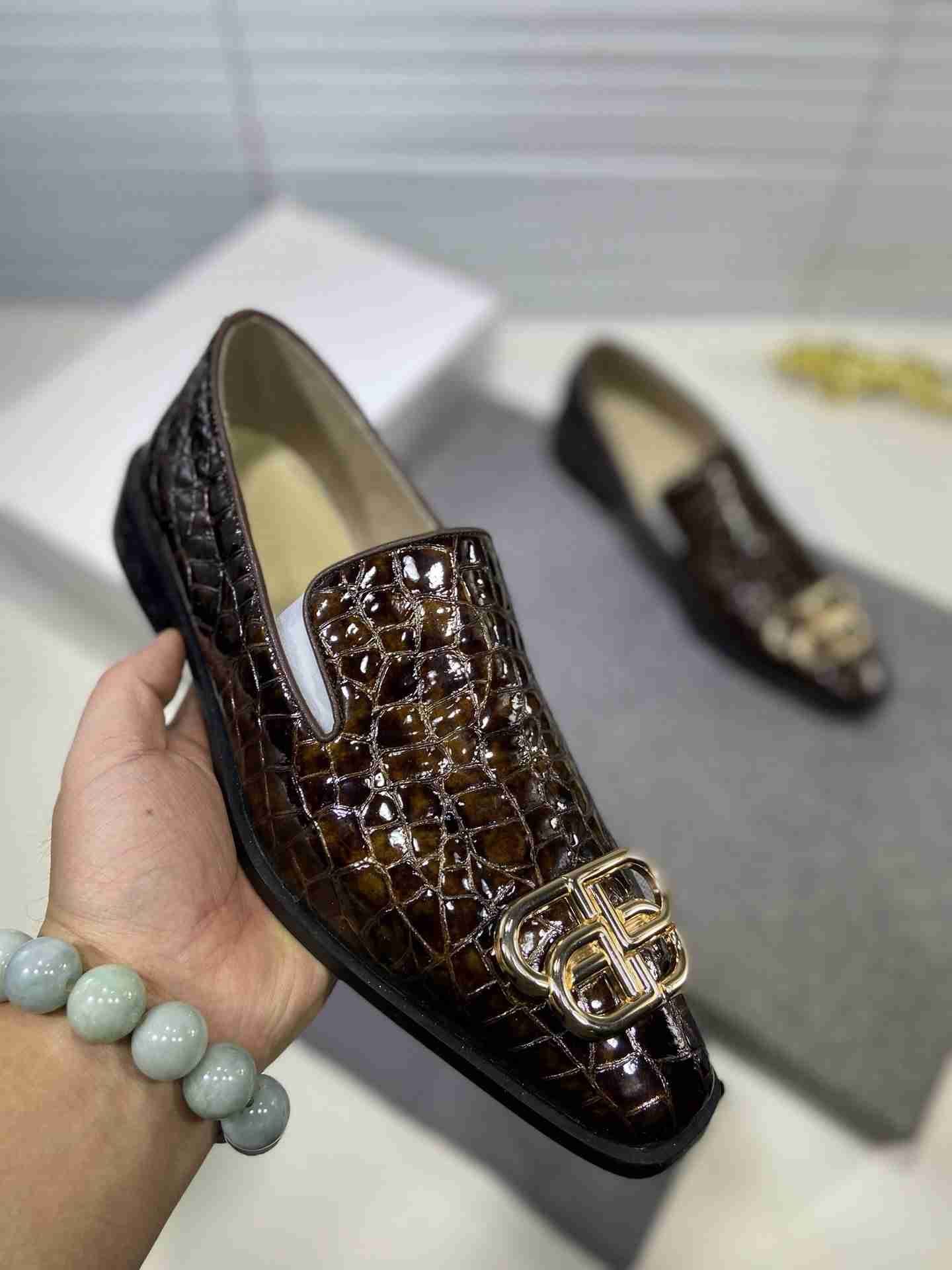 Balenciaga Fashion Men Casual Business Leather Shoes 14