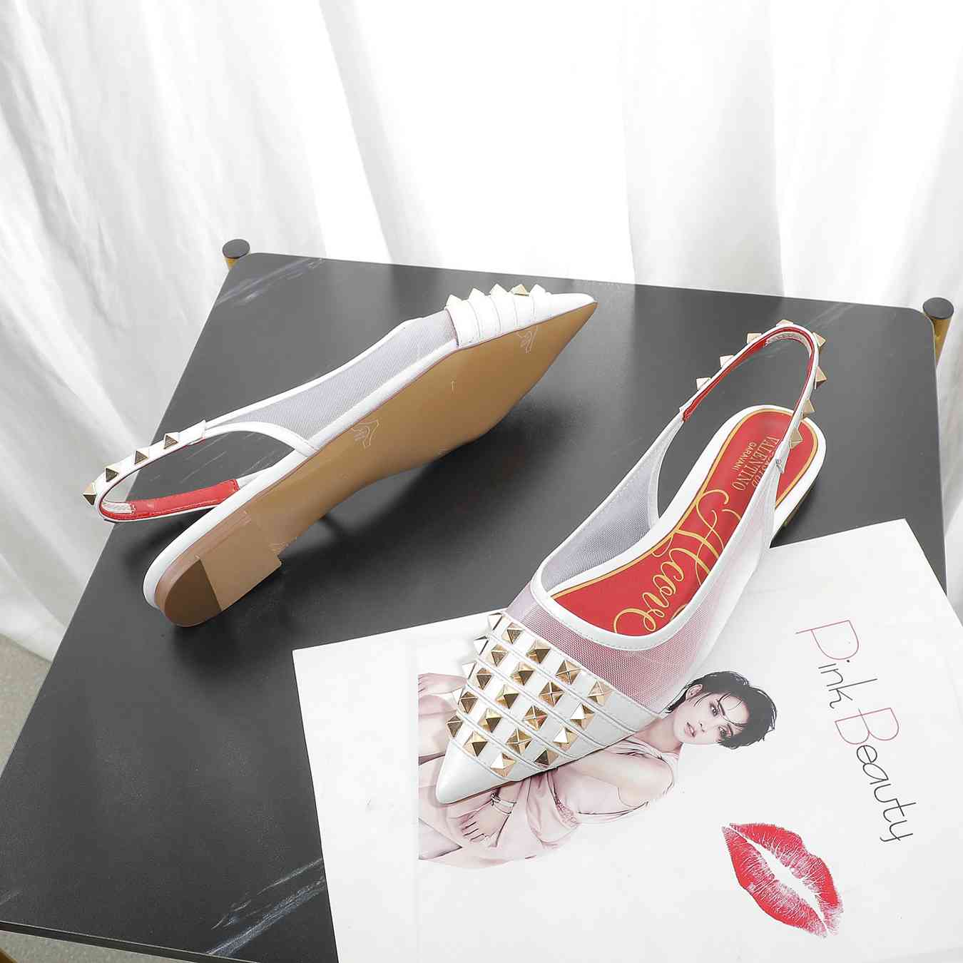Valentino Fashion Women Casual Sandals Shoes Heel High 1.5cm 01