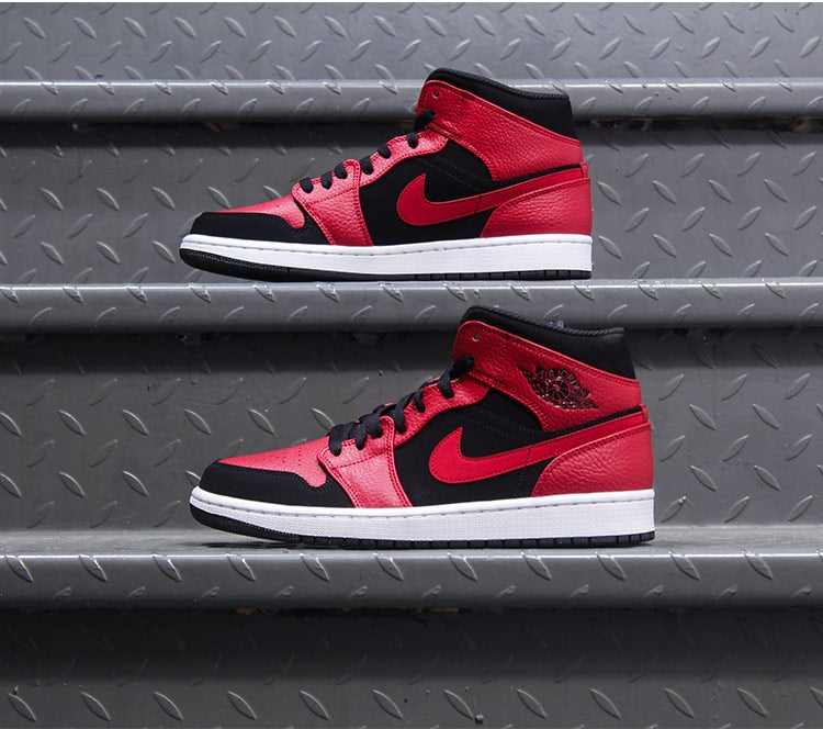 Air Jordan 1 No Wearing Black Red Hook 36-45