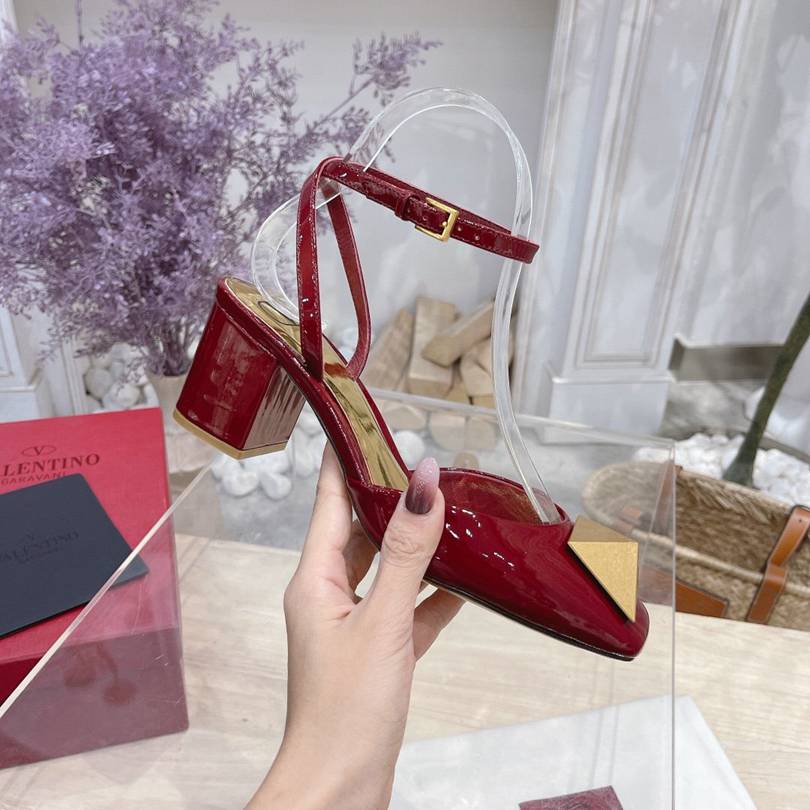 Valentino Fashion Women Casual Sandals Shoes Heel High 6cm/8.5cm