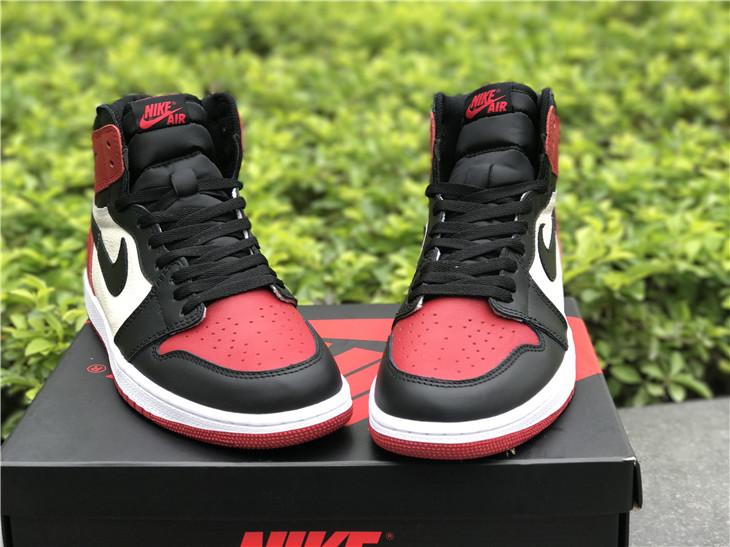 Air Jordan 1 Retro AJ1 Bred Toe Basketball Shoes US8-13