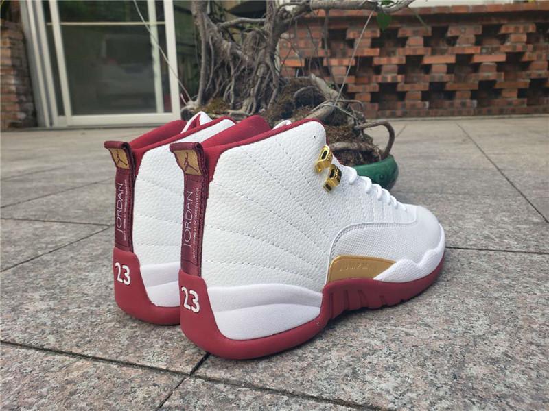 Air Jordan 12 Retro White/Wine Red