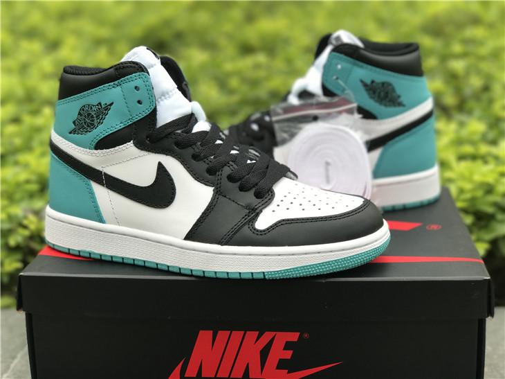 Air Jordan 1 Retro AJ1 Jade Black Toe Basketball Shoes US8-13