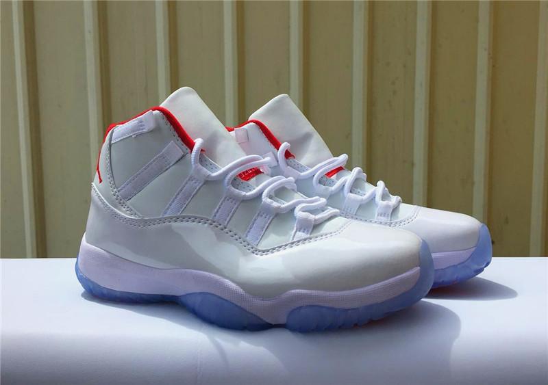 Air Jordan 11 Retro AJ11 White/Red Sneaker 36-47