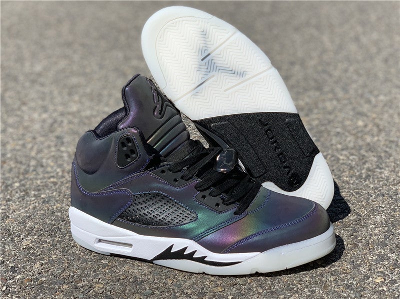 Air Jordan 5 Retro WMNS 鈥淥il Grey鈥 3M CD2722-001