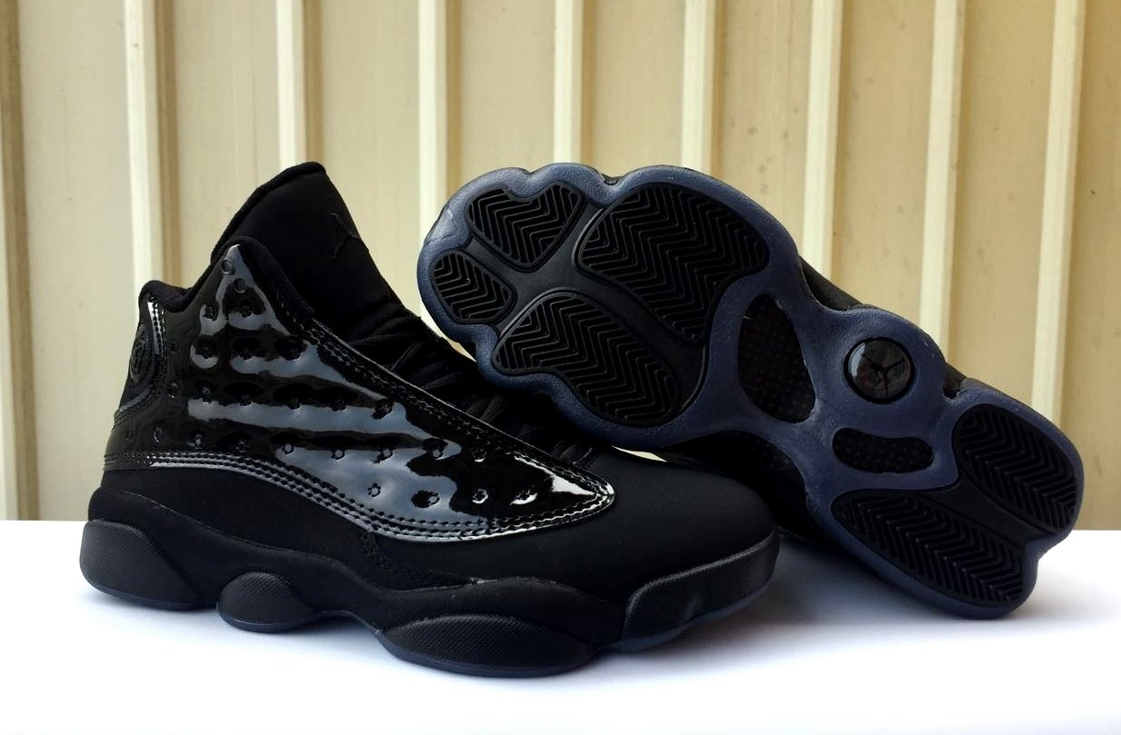 2019 Air Jordan retro 13 Premium Black men basketball shoes