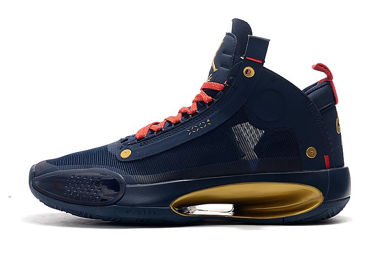 Air Jordan 34 Navy/Gold