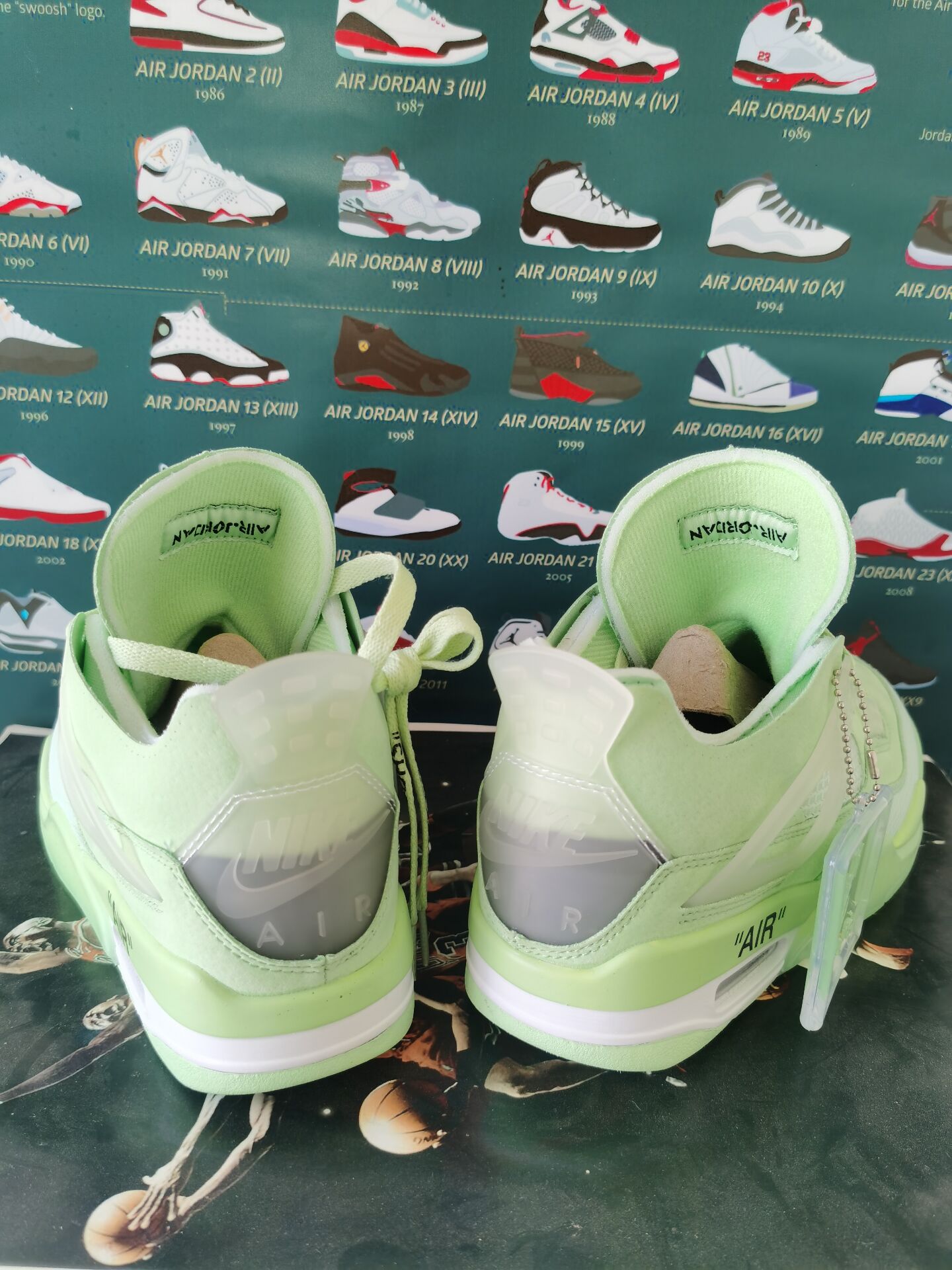 OW x Air Jordan 4 Grass Green WMNS 36-40