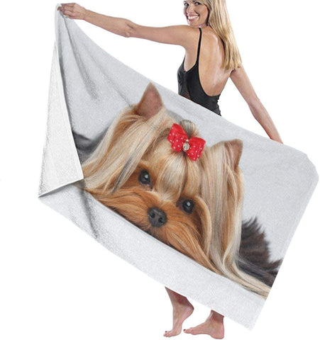 Yorkie Dog Beach Towel