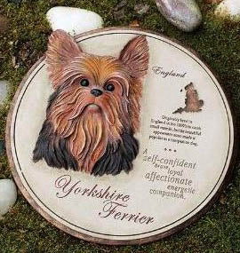 Yorkshire Terrier Garden Stone