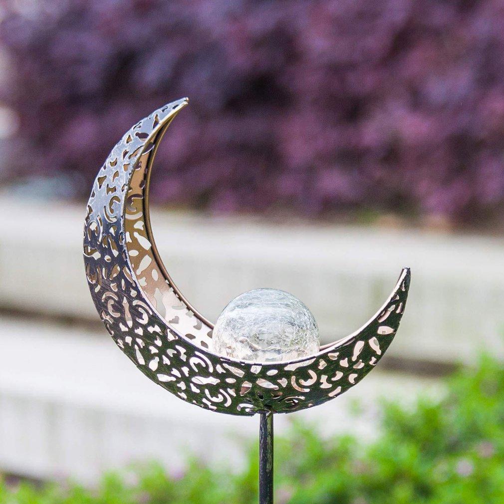 crescent moon garden light